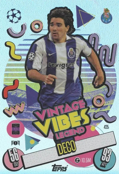 Topps Match Attax 2024/2025 24/25 Deco Vintage Vibes Legend Porto Card #425