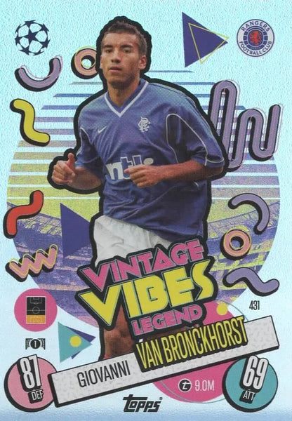 Topps Match Attax 2024/2025 24/25 Giovanni Van Bronckhorst Vintage Vibes Legend