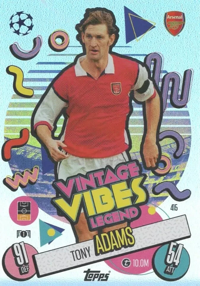 Topps Match Attax 2024/2025 24/25 Tony Adams Vintage Vibes Legend Arsenal #415
