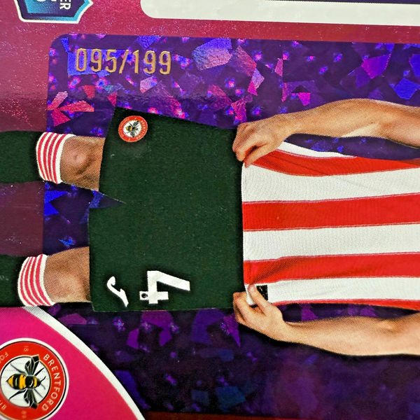 Topps Premier League 25/26 Sepp Van Den Berg Purple Parallel Brentford Card /199