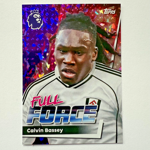 Topps Premier League 25/26 Calvin Bassey Full Force Purple Fulham Card /199