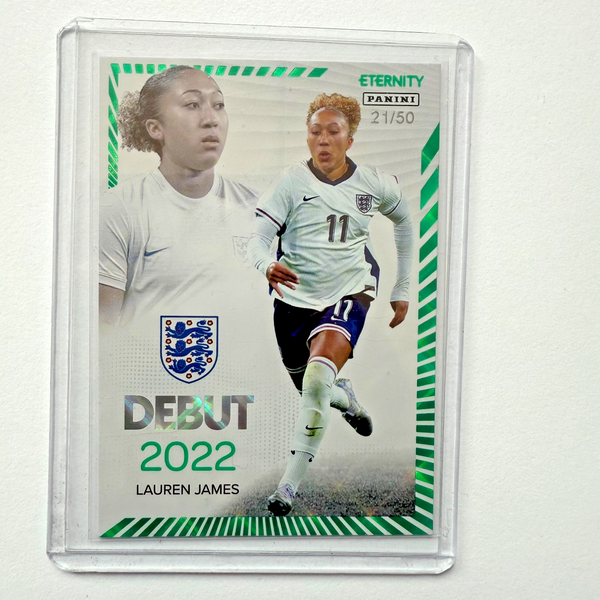 Panini Eternity 2025 Lauren James Debut Green /50 England Lionesses Women's Card