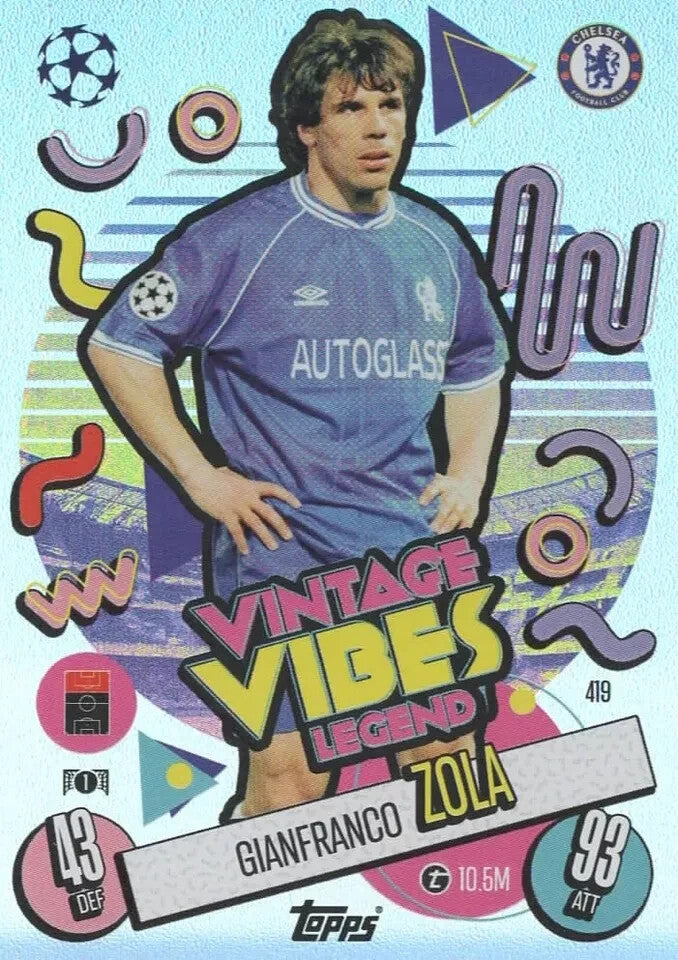 Topps Match Attax 2024/2025 24/25 Gianfranco Zola Vintage Vibes Legend Chelsea
