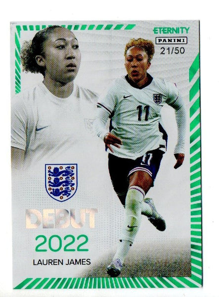 Panini Eternity 2025 Lauren James Debut Green /50 England Lionesses Women's Card