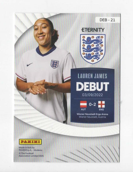 Panini Eternity 2025 Lauren James Debut Green /50 England Lionesses Women's Card