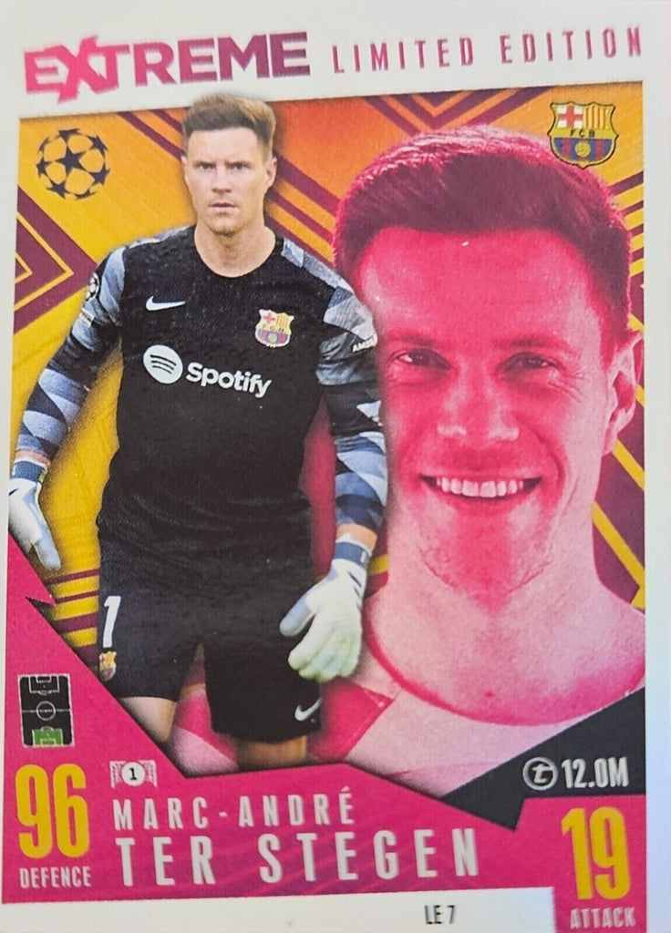 Match Attax Extra 23/24 Marc Andre Ter Stegen Extreme Limited Edition Card