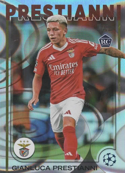 Topps UCC Flagship 2024/25 Gianluca Prestianni Benfica Flowfractor Parallel #36