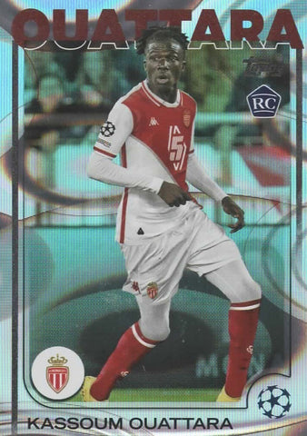 Topps UCC Flagship 2024/25 Kassoum Ouattara Monaco Flowfractor Parallel #103