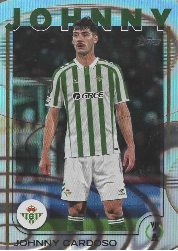Topps UCC Flagship 2024/25 Johnny Cardoso Real Betis Flowfractor Parallel #84