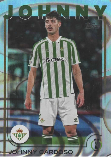 Topps UCC Flagship 2024/25 Johnny Cardoso Real Betis Flowfractor Parallel #84