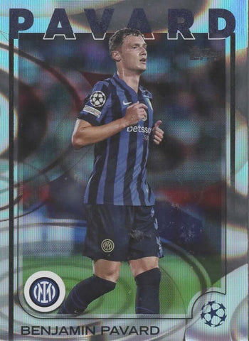 Topps UCC Flagship 2024/25 Benjamin Pavard Inter Milan Flowfractor Parallel #20