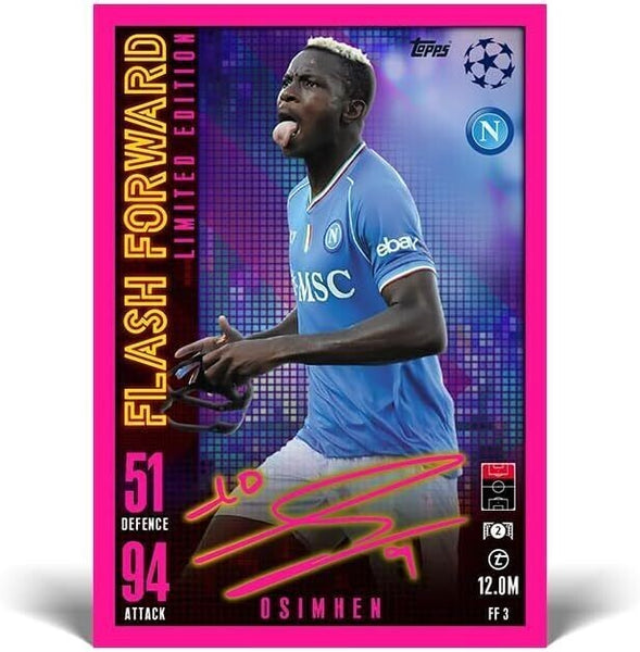 Match Attax Extra 23/24 Osimhen Flash Forward Limited Edition Trading Card
