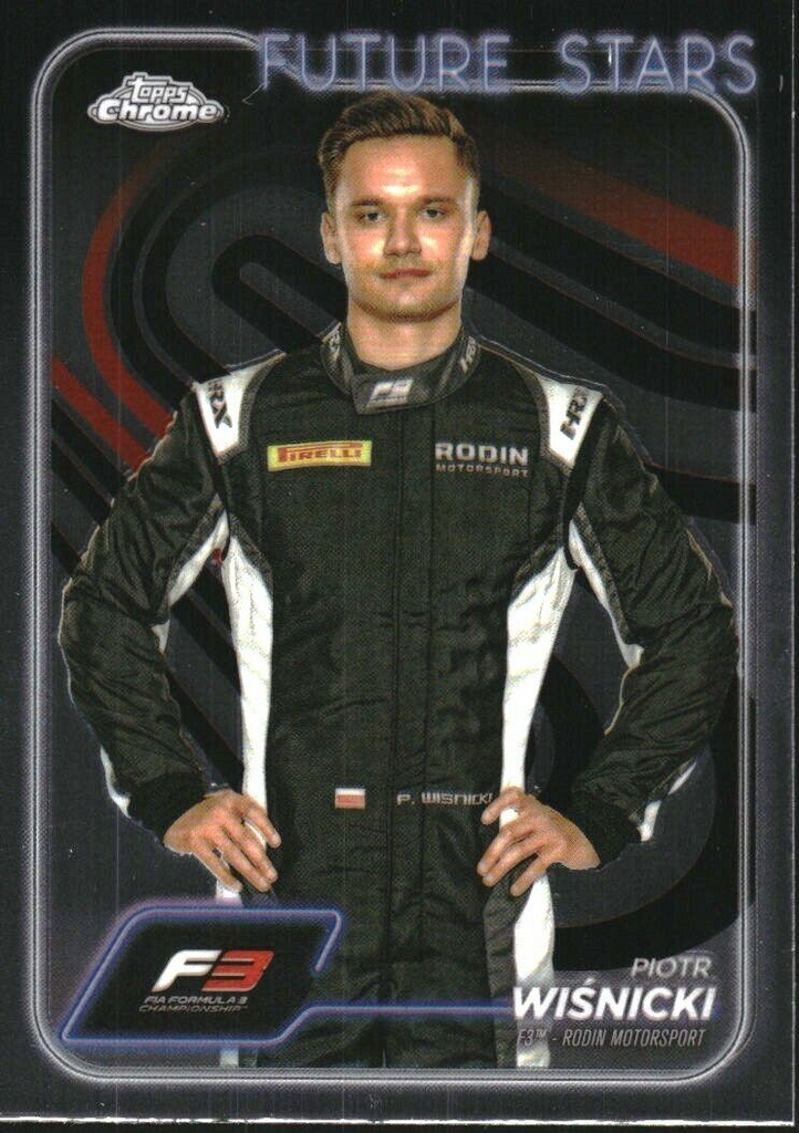 Topps Chrome Formula 1 2024 Piotr Wisnicki F3 Rodin Motorsport Future Stars #23