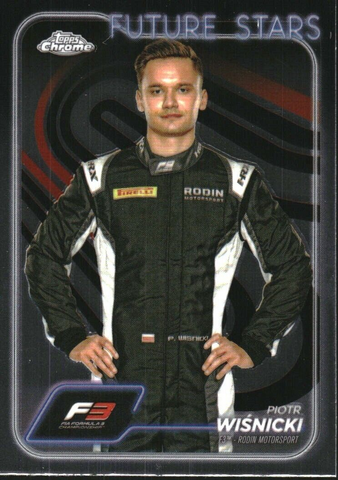 Topps Chrome Formula 1 2024 Piotr Wisnicki F3 Rodin Motorsport Future Stars #23