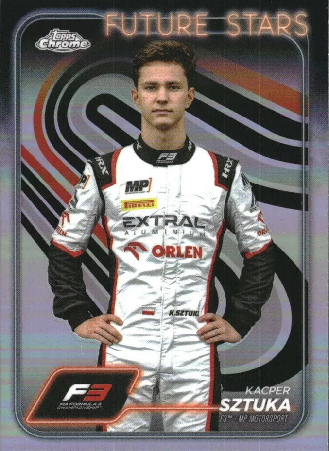 Topps Chrome Formula 1 2024 Kacper Sztuka F3 MP Motorsport Future Stars #50
