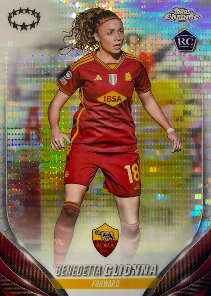 Topps Womens Chrome 2023-2024 Benedetta Glionna Roma Pulsar Card #29
