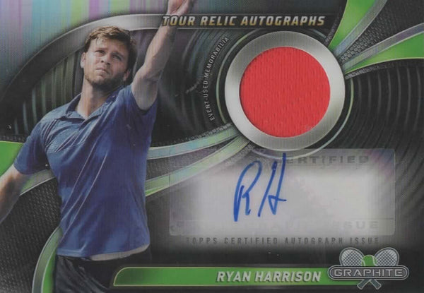 Topps 2024 Graphite Tennis Ryan Harrison Relic Autograph Auto Memorabilia Card