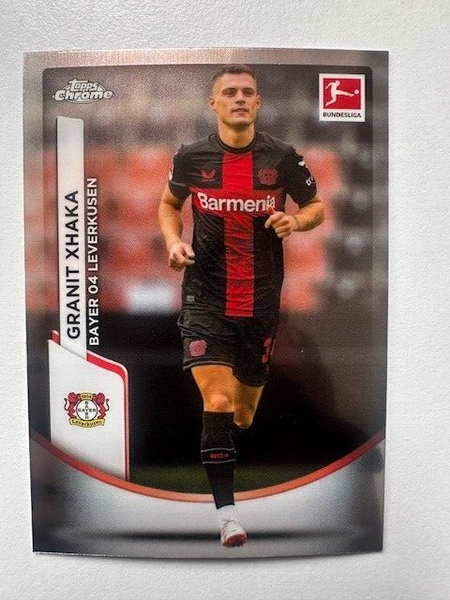 Topps Chrome Bundesliga 2023/24 Granit Xhaka Bayern Leverkusen Card No 67