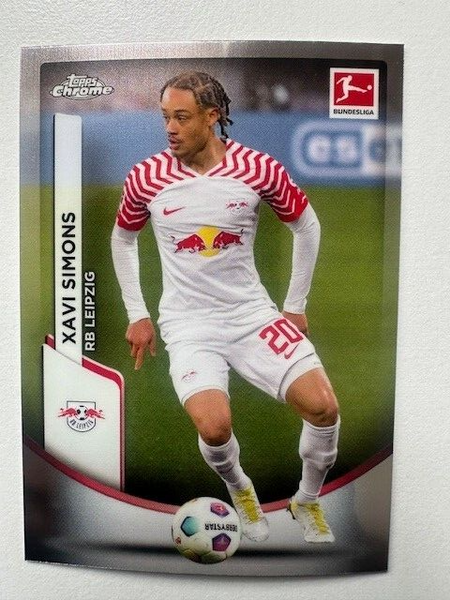 Topps Chrome Bundesliga 2023/24 Xavi Simons RB Leipzig Card No 56