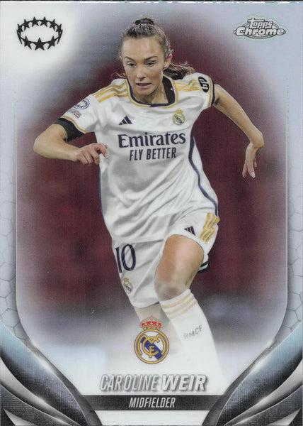 Topps Womens Chrome 2023-2024 Caroline Weir Champions League Card #79