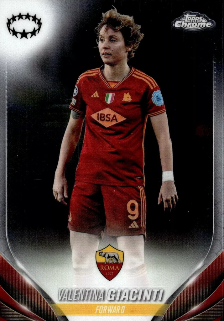 Topps Womens Chrome 2023-2024 Valentina Giacinti Roma Base Card #45