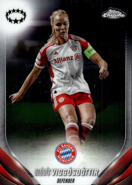 Topps Womens Chrome 2023-2024 Glodis Viggosdottir Bayern Munich Base Card #77