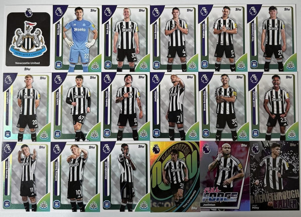 Topps Premier League 2026 Newcastle United 18 Card Trading Card Base Team Set
