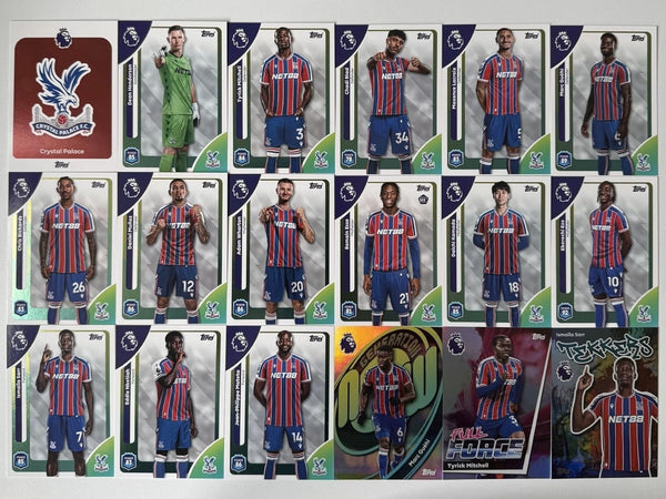Topps Premier League 2026 Crystal Palace 18 Card Trading Card Base Team Set