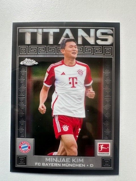 Topps Chrome Bundesliga 2023/24 Minjae Kim Bayern Munich Titans Card TI-8
