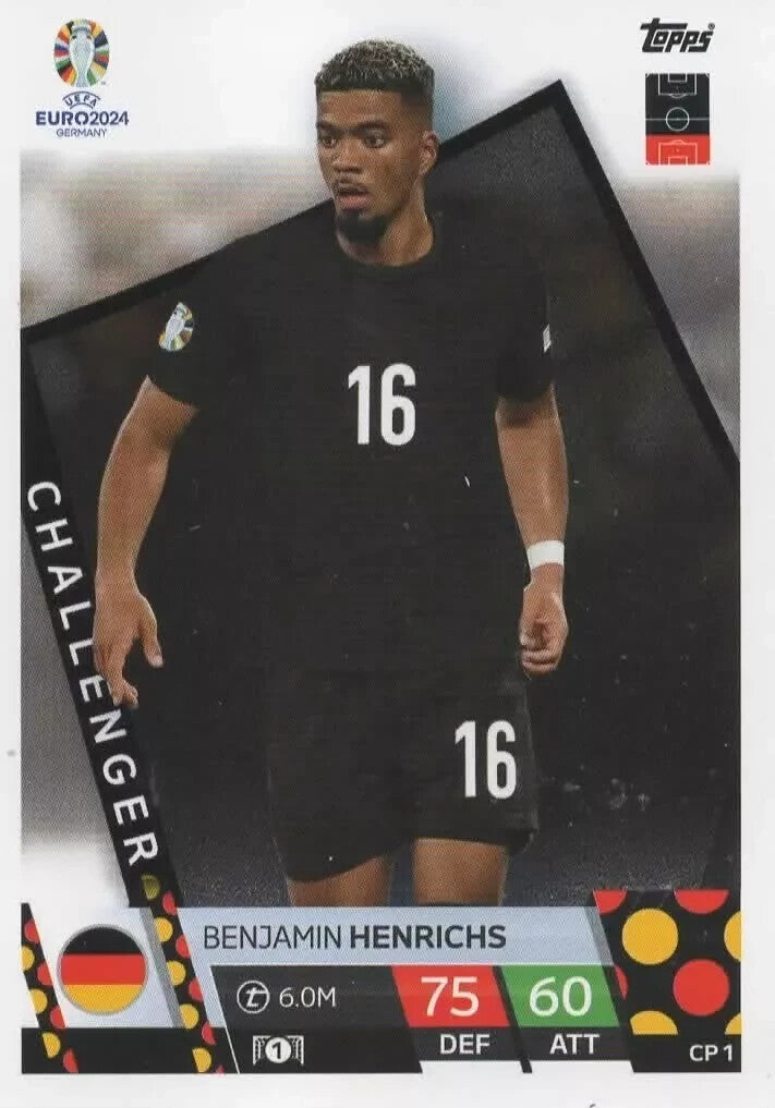 Match Attax Euro 2024 Benjamin Henrichs Germany Challenger Topps UEFA Card CP 1