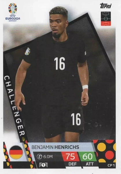 Match Attax Euro 2024 Benjamin Henrichs Germany Challenger Topps UEFA Card CP 1