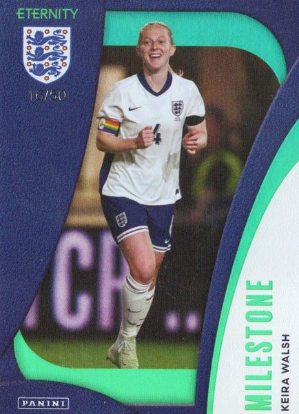 Panini Eternity Lionesses 2025 Keira Walsh England Milestone Green Numbered /50
