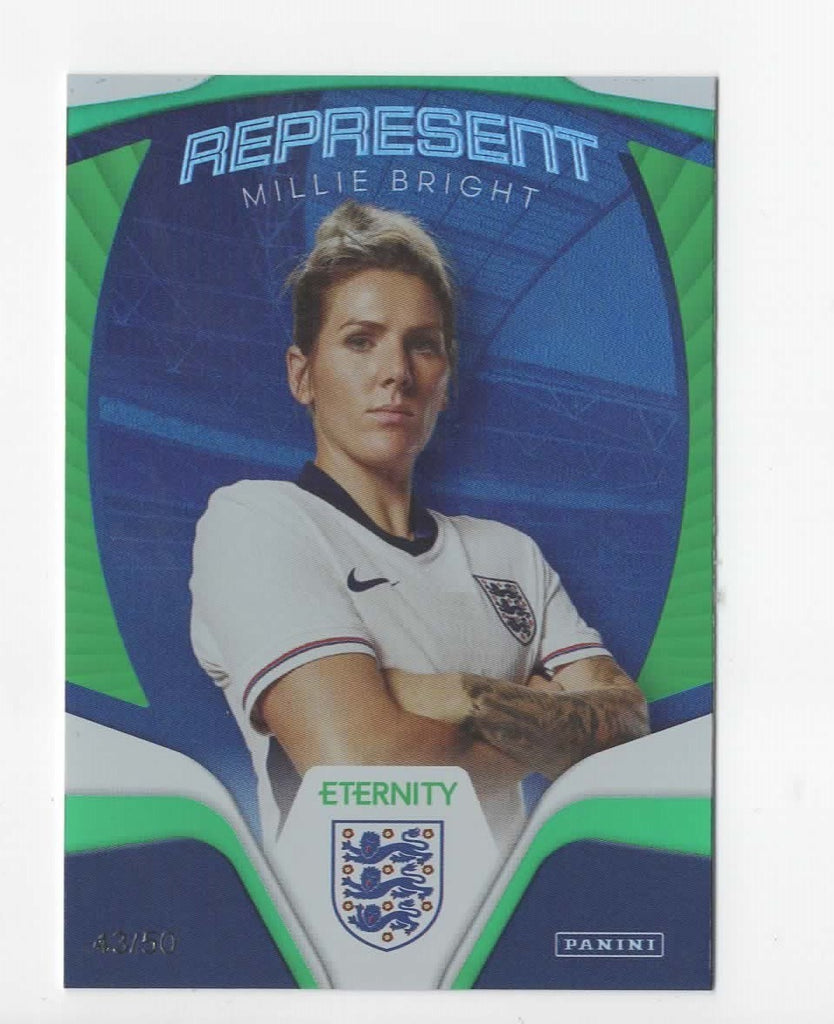 Panini Eternity Lionesses 2025 Millie Bright England Represent Green Card /50