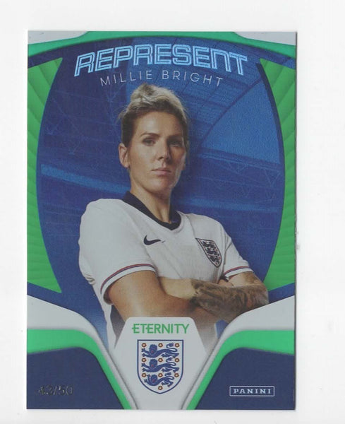 Panini Eternity Lionesses 2025 Millie Bright England Represent Green Card /50