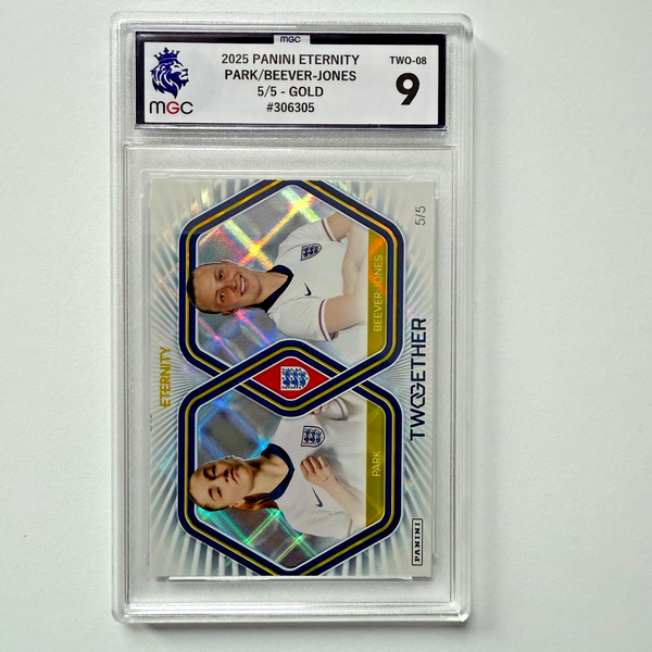 Panini Eternity Lionesses 2025 Park Beever-Jones Twogether 5/5 MGC 9 Bookend