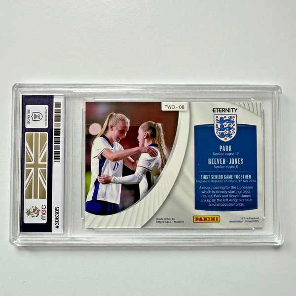 Panini Eternity Lionesses 2025 Park Beever-Jones Twogether 5/5 MGC 9 Bookend