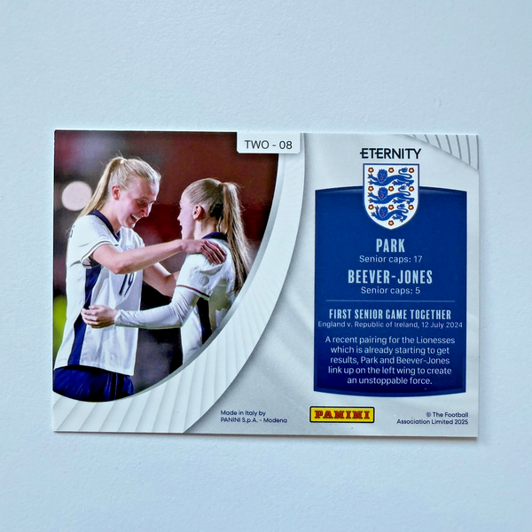 Panini Eternity Lionesses 2025 Park Beever-Jones Twogether 5/5 MGC 9 Bookend