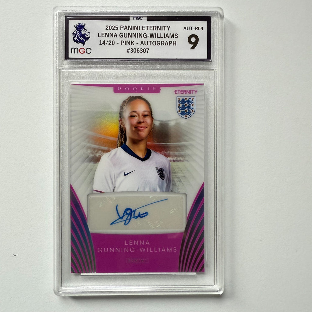 Panini Eternity Lionesses 2025 Lenna Gunning-Williams Auto /20 Rookie MGC 9
