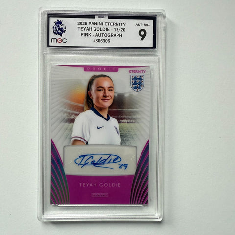Panini Eternity Lionesses 2025 Teyah Goldie Auto /20 Rookie SSP England MGC 9
