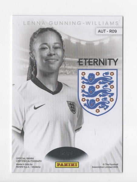 Panini Eternity Lionesses 2025 Lenna Gunning-Williams Auto /20 Rookie MGC 9
