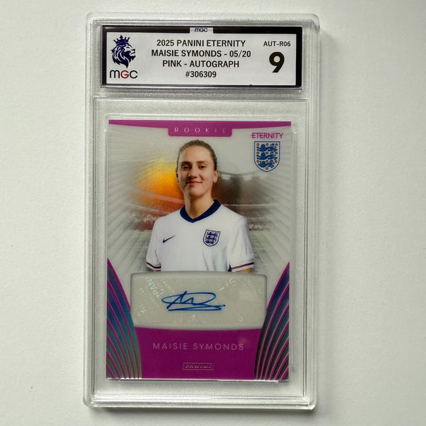 Panini Eternity Lionesses 2025 Maisie Symonds Auto /20 Rookie SSP England MGC 9