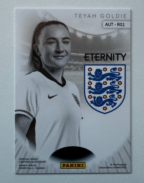 Panini Eternity Lionesses 2025 Teyah Goldie Auto /20 Rookie SSP England MGC 9