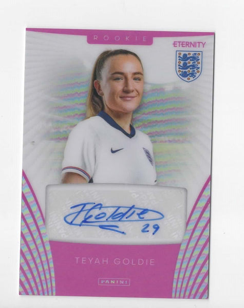 Panini Eternity Lionesses 2025 Teyah Goldie Auto /20 Rookie SSP England MGC 9