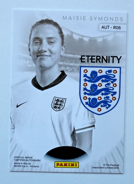 Panini Eternity Lionesses 2025 Maisie Symonds Auto /20 Rookie SSP England MGC 9