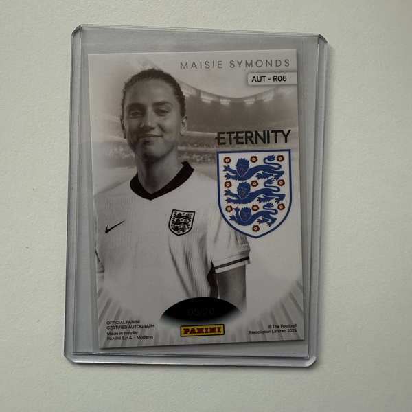 Panini Eternity Lionesses 2025 Maisie Symonds Auto /20 Rookie SSP England MGC 9