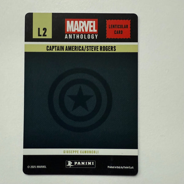 Panini Marvel Anthology Captain America / Steve Rodgers Lenticular Card L2