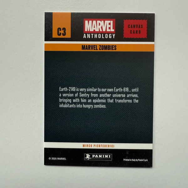 Panini Marvel Anthology Marvel Zombies Canvas Card C3