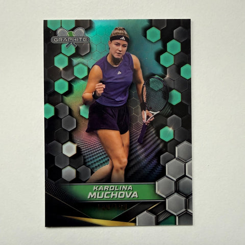 Topps 2024 Graphite Tennis Karolina Muchova Green Parallel /199 #53
