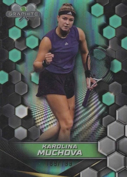 Topps 2024 Graphite Tennis Karolina Muchova Green Parallel /199 #53