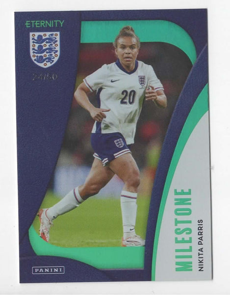 Panini Eternity Lionesses 2025 Nikita Parris England Milestone Green Card /50